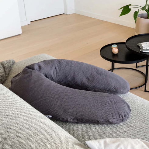 Doomoo Comfy Big Maternity Pillow - Muslin Grey